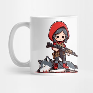 Tactical Little Red Riding Hood Adventure Tee: Where Fairytales Meet Bold Style Mug